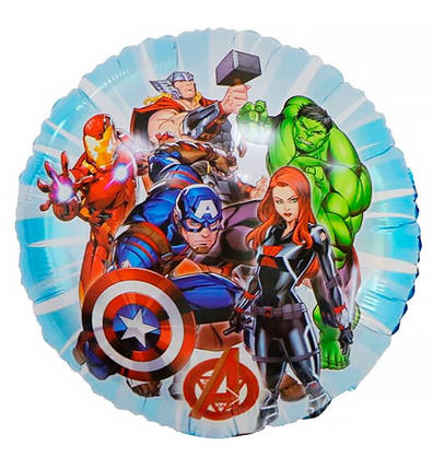 Фольговані кулі "Месники", Ø - 45 см, фото 1