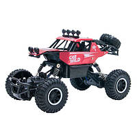 Игрушка Джип на радиоуправлении с аккумулятором OFF-ROAD CRAWLER CAR VS WILD (красный, аккум. 3,6V, метал.