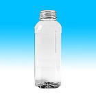 ПЕТ Пляшка Квадратна із закругленими кутами 400 мл. з кришкою Ø 38 мм., фото 4