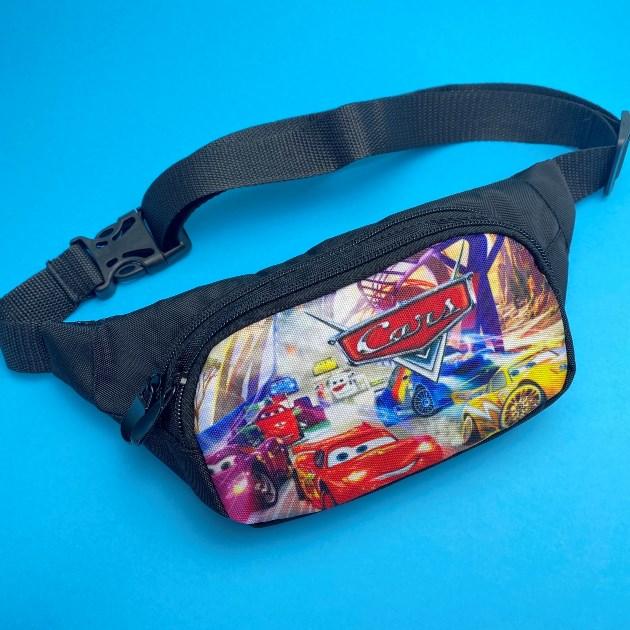 Дитяча бананка для хлопчика поясна сумка Тачки (Маквин)