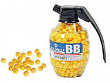 Кульки 1000 шт 6 мм для пістолетів і автоматів, у зручній баночці, BB-bullet 1000ps, пластикові, фото 6