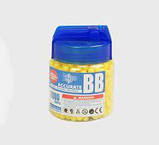 Кульки 1000 шт 6 мм для пістолетів і автоматів, у зручній баночці, BB-bullet 1000ps, пластикові, фото 5