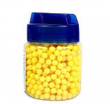 Кульки 1000 шт 6 мм для пістолетів і автоматів, у зручній баночці, BB-bullet 1000ps, пластикові, фото 2