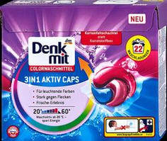 Капсули для прання Denkmit Colorwaschmittel Duo-Aktiv-Caps, 22 шт.