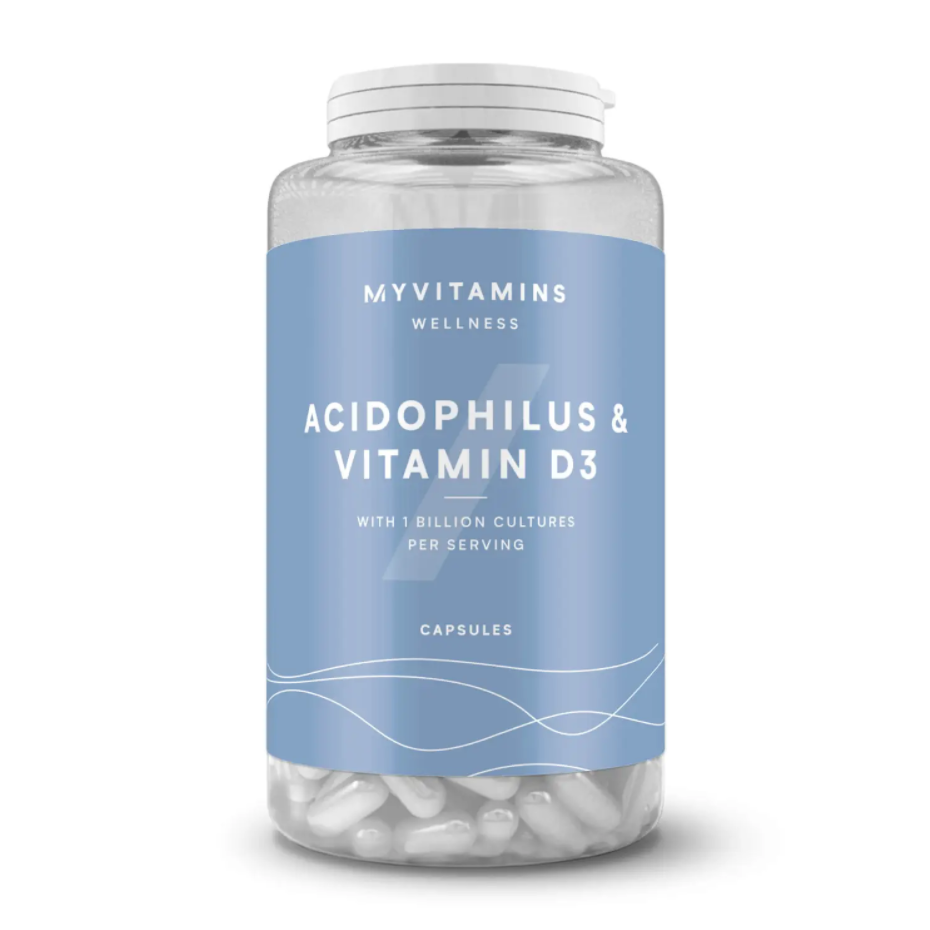 Acidophilus & Vitamin D3 MyProtein 60 капсул