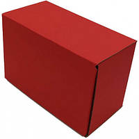 160 х 85 х 110 Коробка картонная самосборная цветная красная