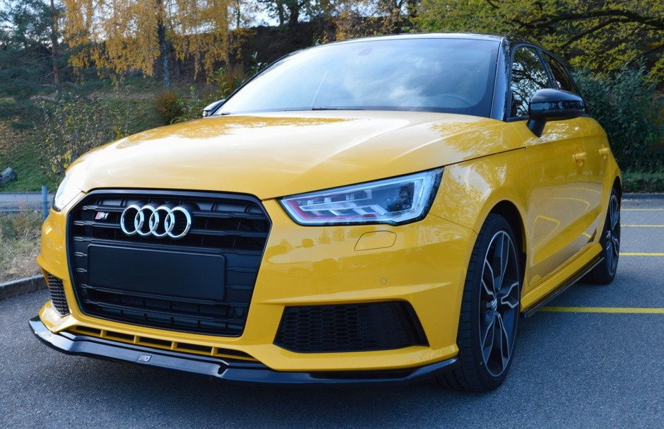 Спліттер Audi S1 8X (14-18) тюнінг елерон обвіс
