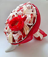 Букет из конфет Raffaello красный № 1701