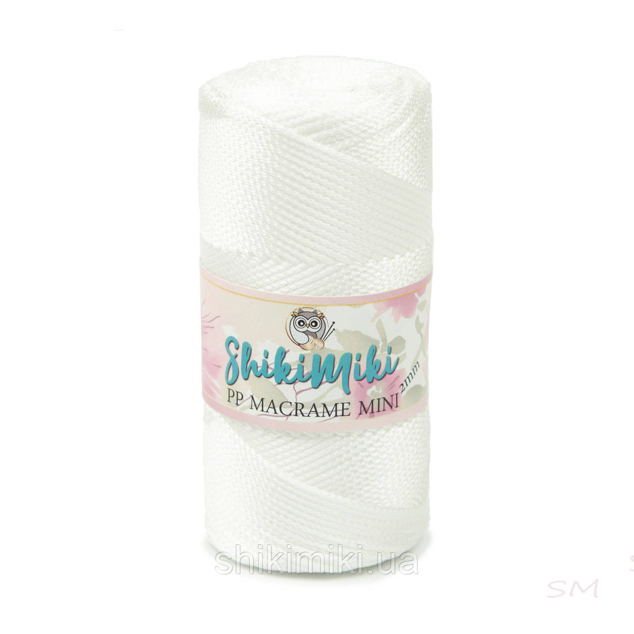 Трикотажний шнур поліпропіленовий PP Macrame Mini, колір Білий