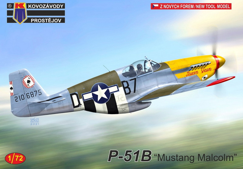 Пластикова модель 1/72 Kovozavody Prostejov 0247 американський винищувач P-51B „Mustang“ Malcolm“, фото 1