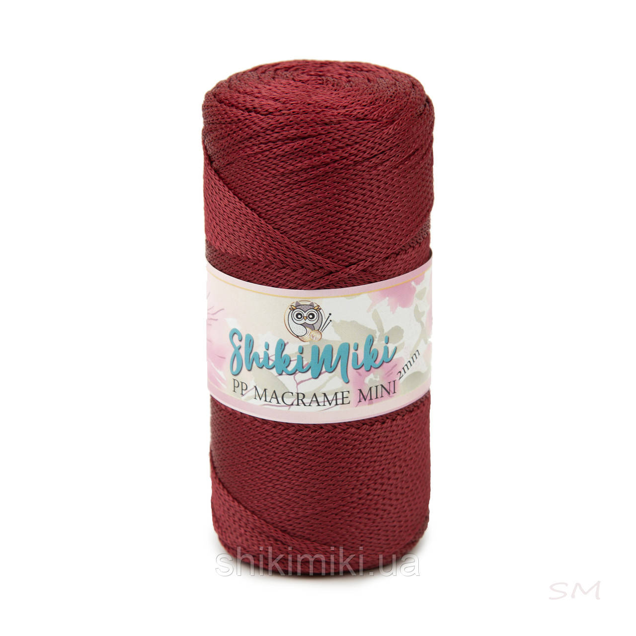 Трикотажний шнур поліпропіленовий PP Macrame, колір Марсала