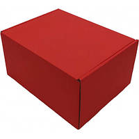 190 х 150 х 100 Коробка картонная самосборная цветная красная