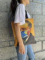 Тканевый шопер "Ван Гог", текстильная эко-сумка для покупок, женская тканевая сумка городская