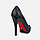 Туфлі з перфорацією жіночі чорні шкіряні чорні 38р, фото 3