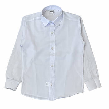 Сорочка біла для хлопчика з довгим рукавом "Ersahin" / ХS / 110-116