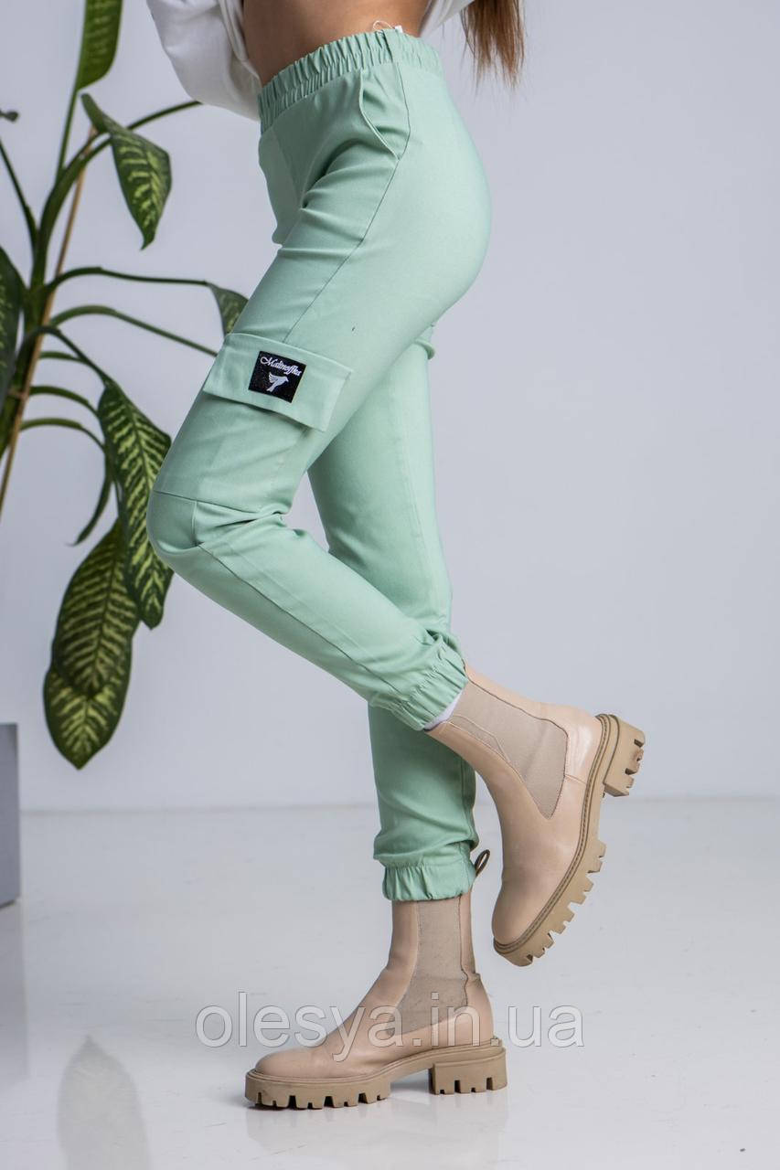 Підліткові штани карго, джогери котон, для дівчаток розміри 164, фото 1