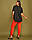 Жіночий прогулянковий трикотажний костюм трійка великого розміру.Розміри:48/54+Кольору, фото 3