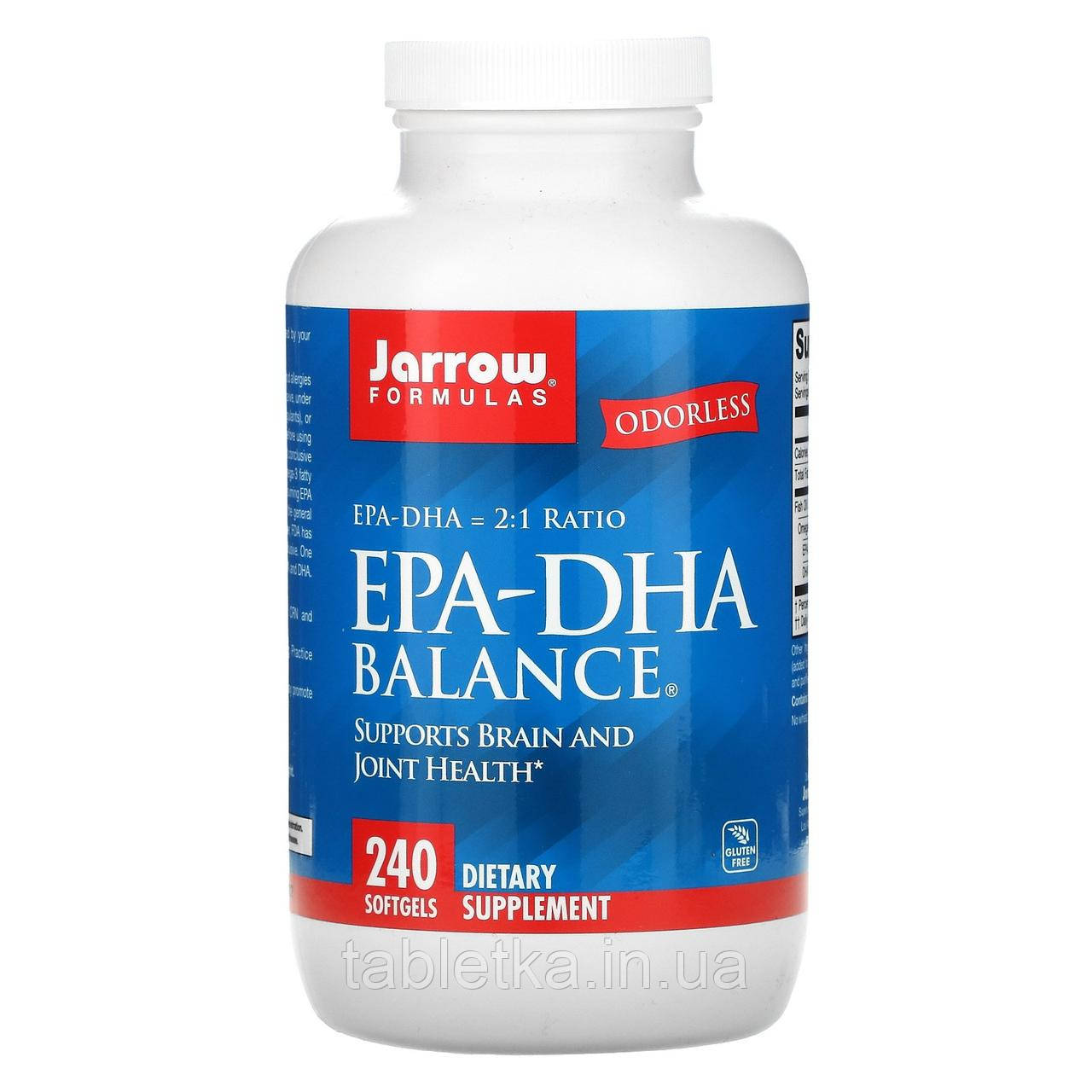 Jarrow Formulas, EPA-DHA Balance, 240 м'яких таблеток Київ