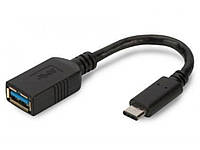 Переходник USB 3.0 > Type-C Atcom черный, OTG, (USB 3.0 (мама) - Type-C (папа)) (11310)