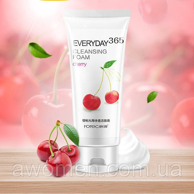 Пінка для вмивання обличчя Hchana Cherry з екстрактом вишні 120 g