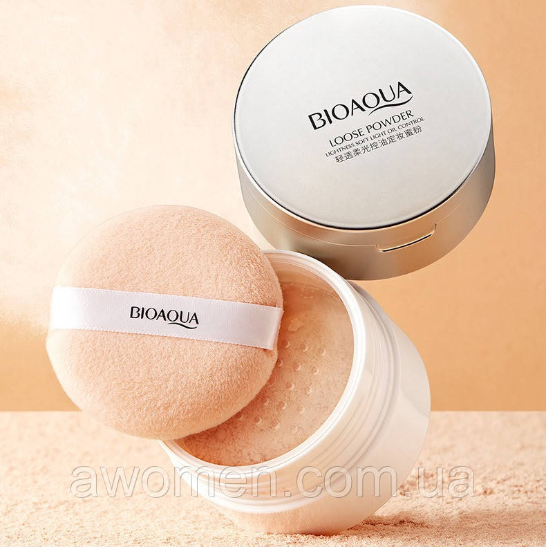 Уценка! Пудра для матування Bioaqua Loose Powder 15 g No 1 (Natural) колір натуральний (м'ята коробка)