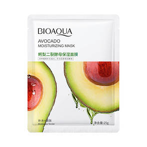 Маска для обличчя Bioaqua Avocado Tender Moisturizing з екстрактом авокадо 25 g