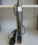 Занурювальний глибинний насос для свердловин тонкий 75мм QJD 1.2-50-0.37-70 HWD Forwater гарантія 2 роки, фото 3