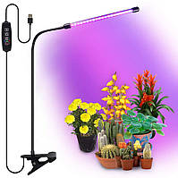 Світлодіодна фітолампа для кімнатних рослин з таймером керування GreenLand 10W