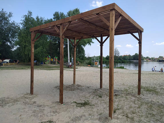 Сонцезахисний навіс, теньевой, пляжний 4*3 м. арт.5604849 Відеоогляд. З установкою та доставкою., фото 1