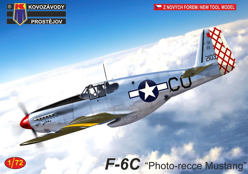 Пластикова модель 1/72 Kovozavody Prostejov 0246 американський винищувач F-6C „Photo-recce Mustang“, фото 1