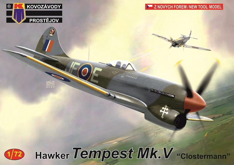 Пластикова модель 1/72 Kovozavody Prostejov 0220 британський винищувач Tempest Mk.V „Clostermann“