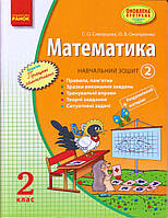 Математика 2 кл. Обучающая тетрадь 2ч. Скворцова С.О. + разд.мат. укр.