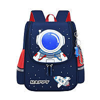 Рюкзак школьный ZMbaby Астронавт Синий ортопедический и водонепроницаемый + светоотражающие элементы