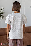 Домашня футболка для вагітних і годування AILEEN NW-5.12.1 з принтом, фото 4