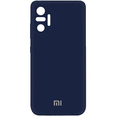 Чехол Silicone Cover My Color Full Camera (A) для Xiaomi Redmi Note 10 Pro / 10 Pro Max Full camera, Синій / Midnight Blue
