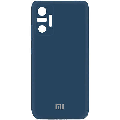 Чехол Silicone Cover My Color Full Camera (A) для Xiaomi Redmi Note 10 Pro / 10 Pro Max Full camera, Синій / Navy Blue