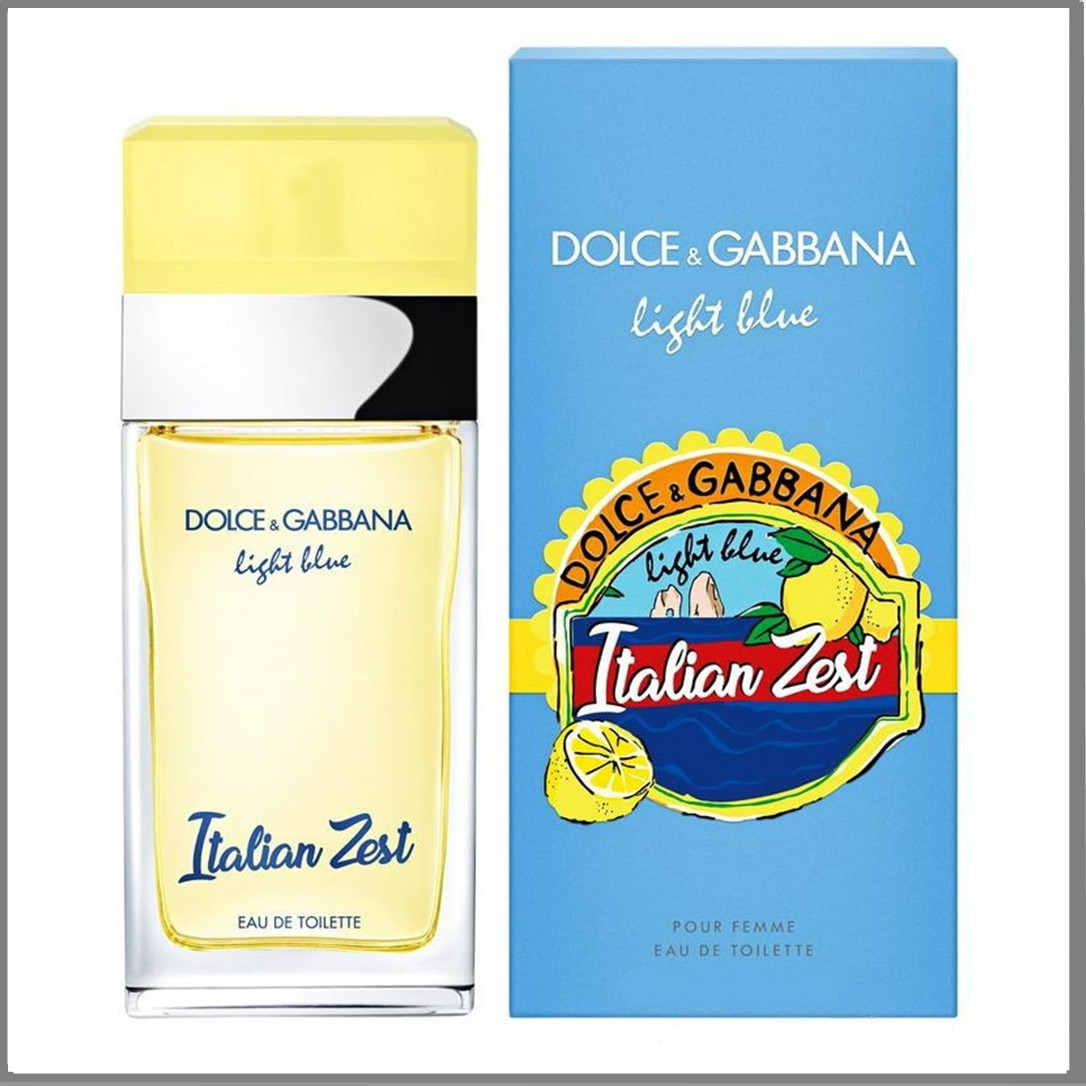Dolce & Gabbana Light Blue Italian Zest туалетна вода 100 ml. (Дольче Габбана Лайт Блю Італія Зест)