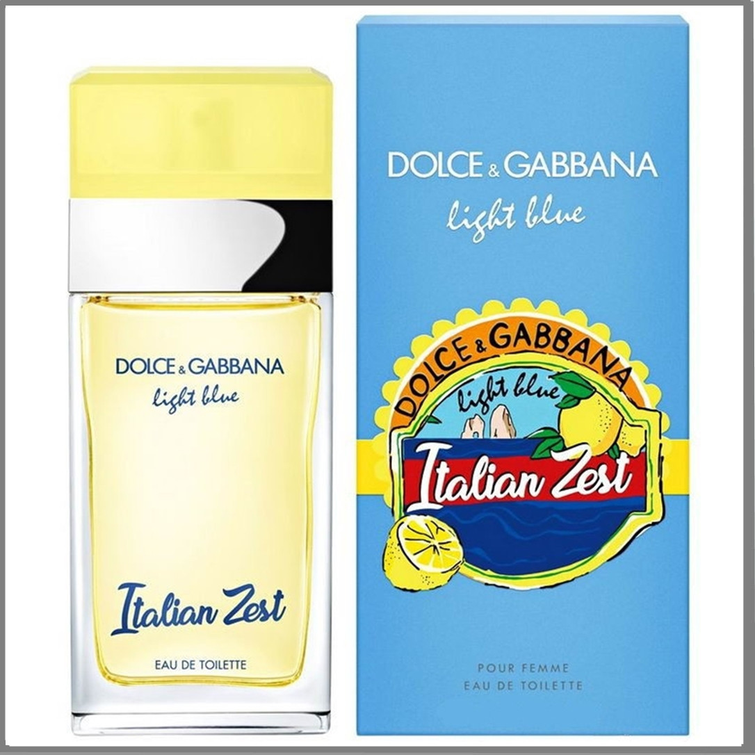 Dolce & Gabbana Light Blue Italian Zest туалетная вода 100 ml. (Дільче Габбана Лайт Блю Італія Зест)