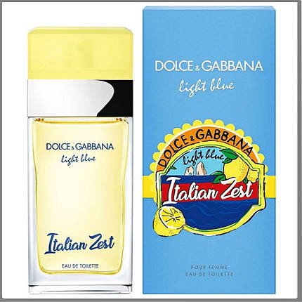 Dolce & Gabbana Light Blue Italian Zest туалетная вода 100 ml. (Дільче Габбана Лайт Блю Італія Зест), фото 1