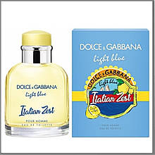 D&G Light Blue Italian Zest Pour Homme туалетна вода 125 ml. (Дольче Габбана Лайт Блю Італія Зест Пур Хом)