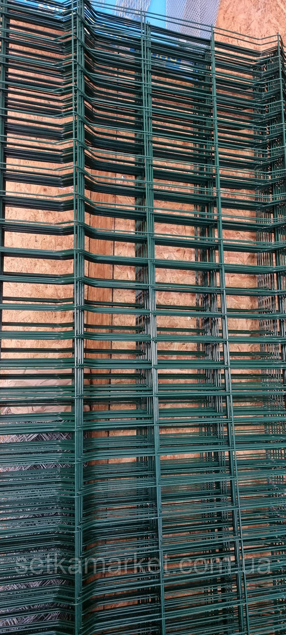 Секція 3D, комірка 60х200, Ø 4/3 мм, 1,5 х2,5, у полімерному покритті, зелена, фото 1