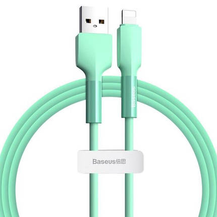Кабель Baseus Silica Cable USB to Lightning  2A 1m CALGJ-06 Green, фото 1