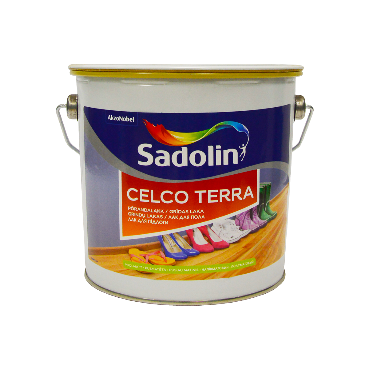 Лак для підлоги Sadolin Celco Terra 20 напівматовий 2.5л