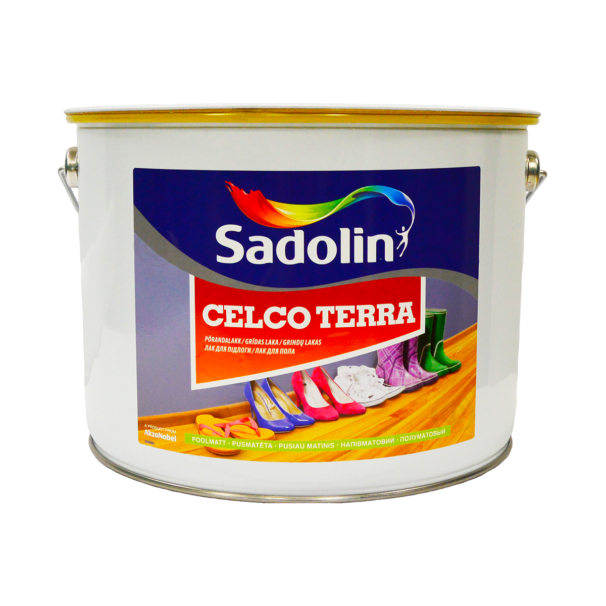 Лак для підлоги Sadolin Celco Terra 20 напівматовий 10л