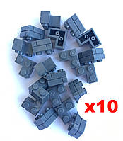 Цегла кубик кут 90 (темно-сірий) 10 шт