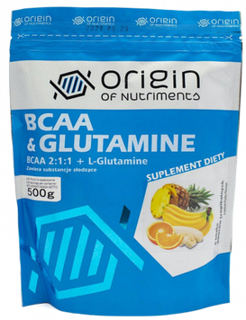 Амінокислоти Origin of Nutriments BCAA + Glutamine 500 грам