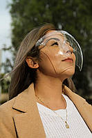 Щиток маска - очки, защитный экран очки, для лица. Высокий уровень защиты от вирусов.