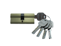 Цилиндр дверной ZETE 30×30 ключ-ключ Золото