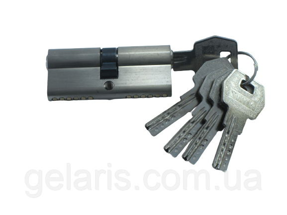 Циліндр дверний SIMA (цинк) 35×35 ключ-ключ Сатин