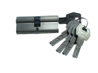 Цилиндр дверной SIMA (цинк) 35×35 ключ-ключ Сатин